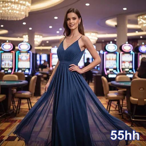 Croupier de cassino em ação no 55hh, trazendo emoção ao jogo.